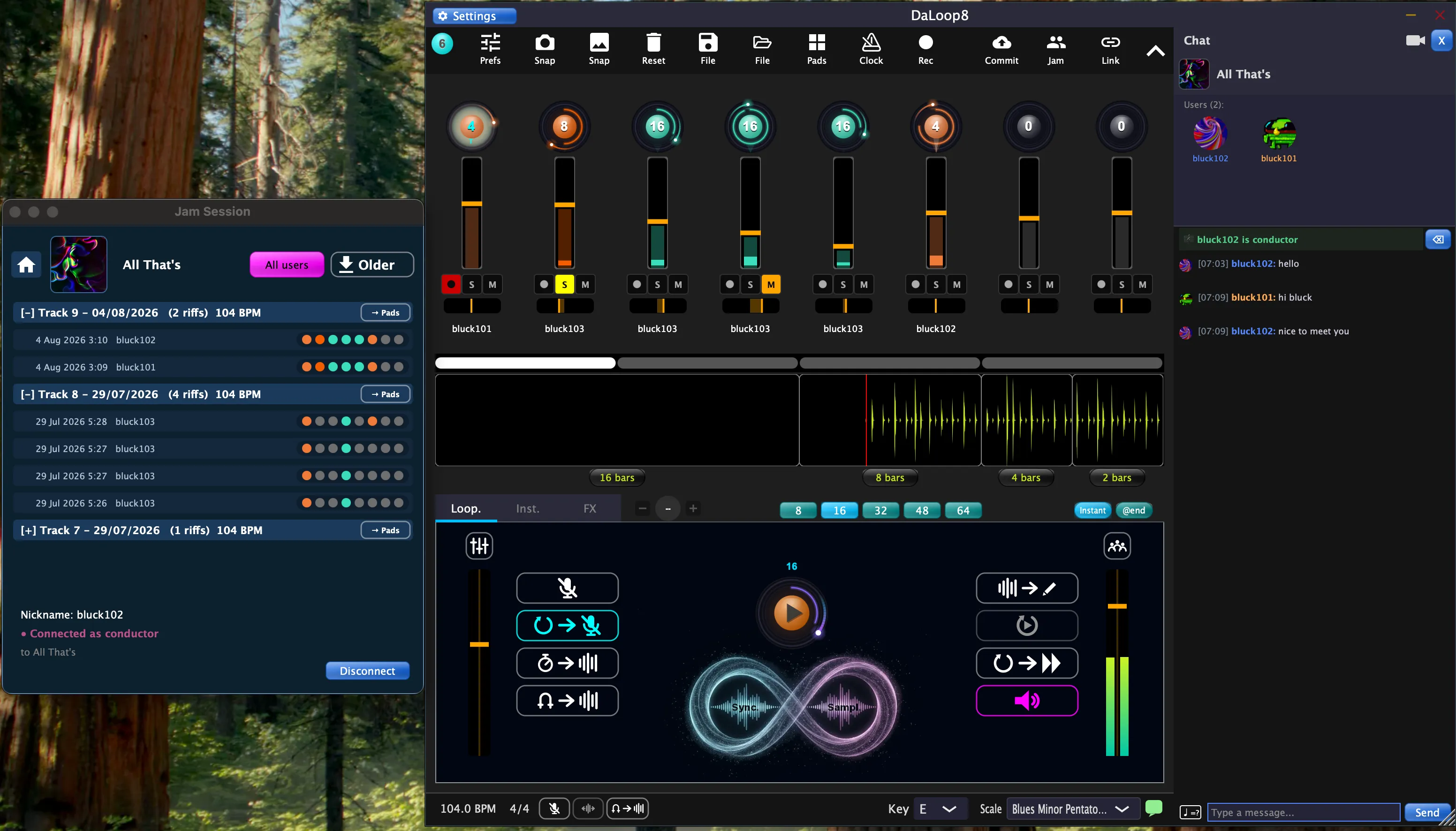 The live jam mixer with every player's tracks